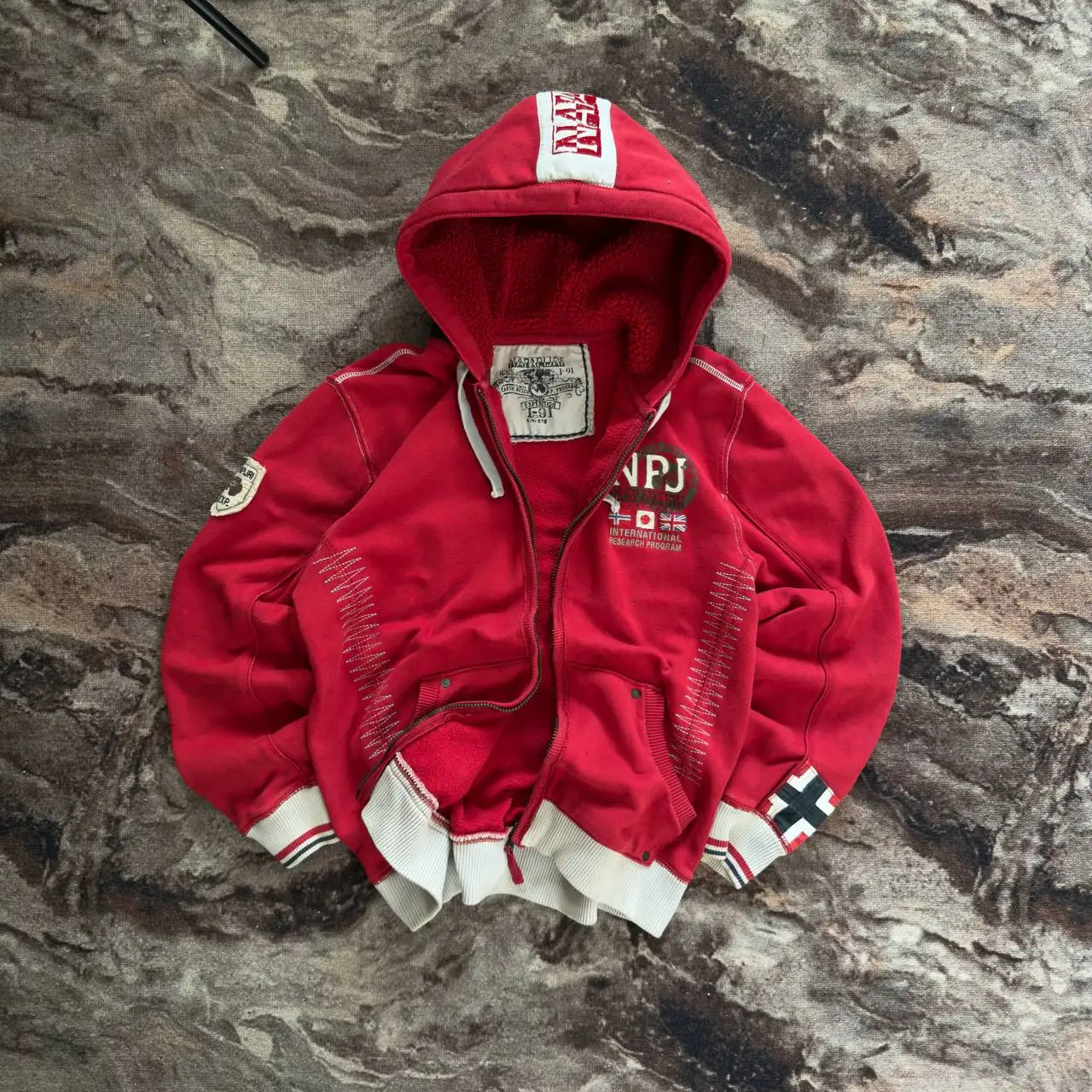 Зип худи Vintage Napapijri NPJ Research Program Archive - Верхняя одежда (Одежда) в Архангельск