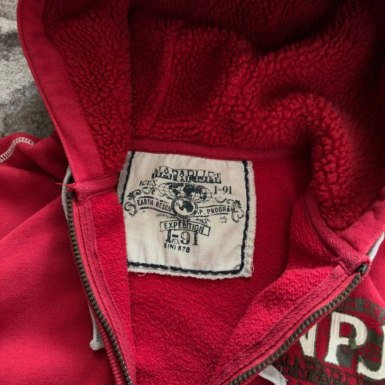 Зип худи Vintage Napapijri NPJ Research Program Archive - Верхняя одежда (Одежда) в Архангельск