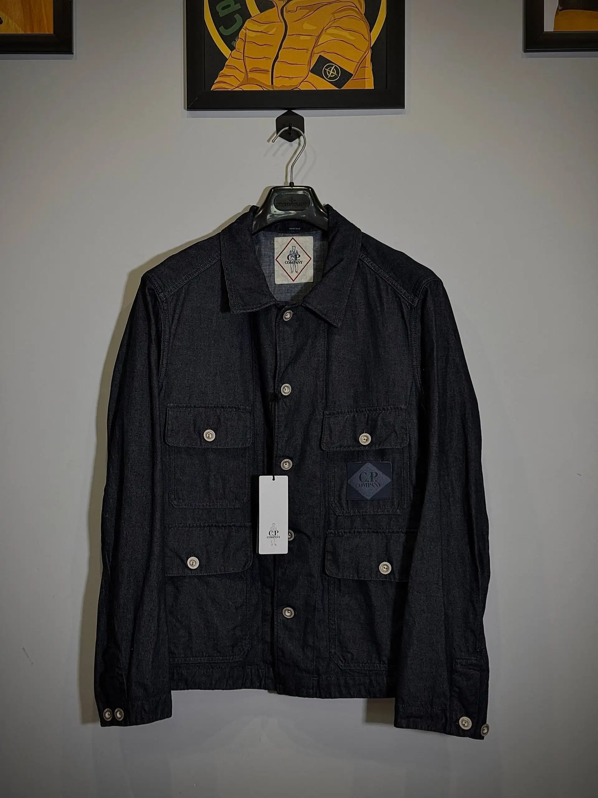 C.P. Company Indigo Blue Denim Jacket - Куртки (Одежда) в Санкт-Петербург