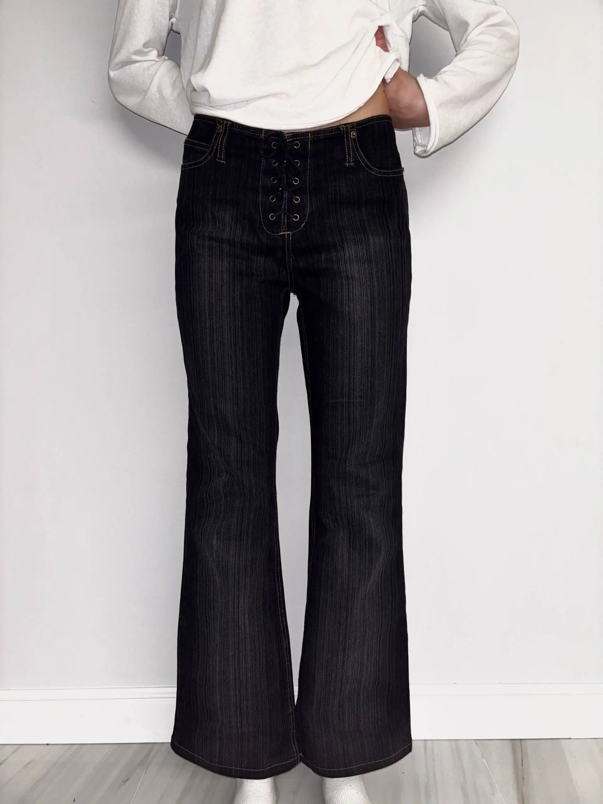 Джинсы архив клеши с необычной застежкой - Джинсы (Одежда) в Архангельск