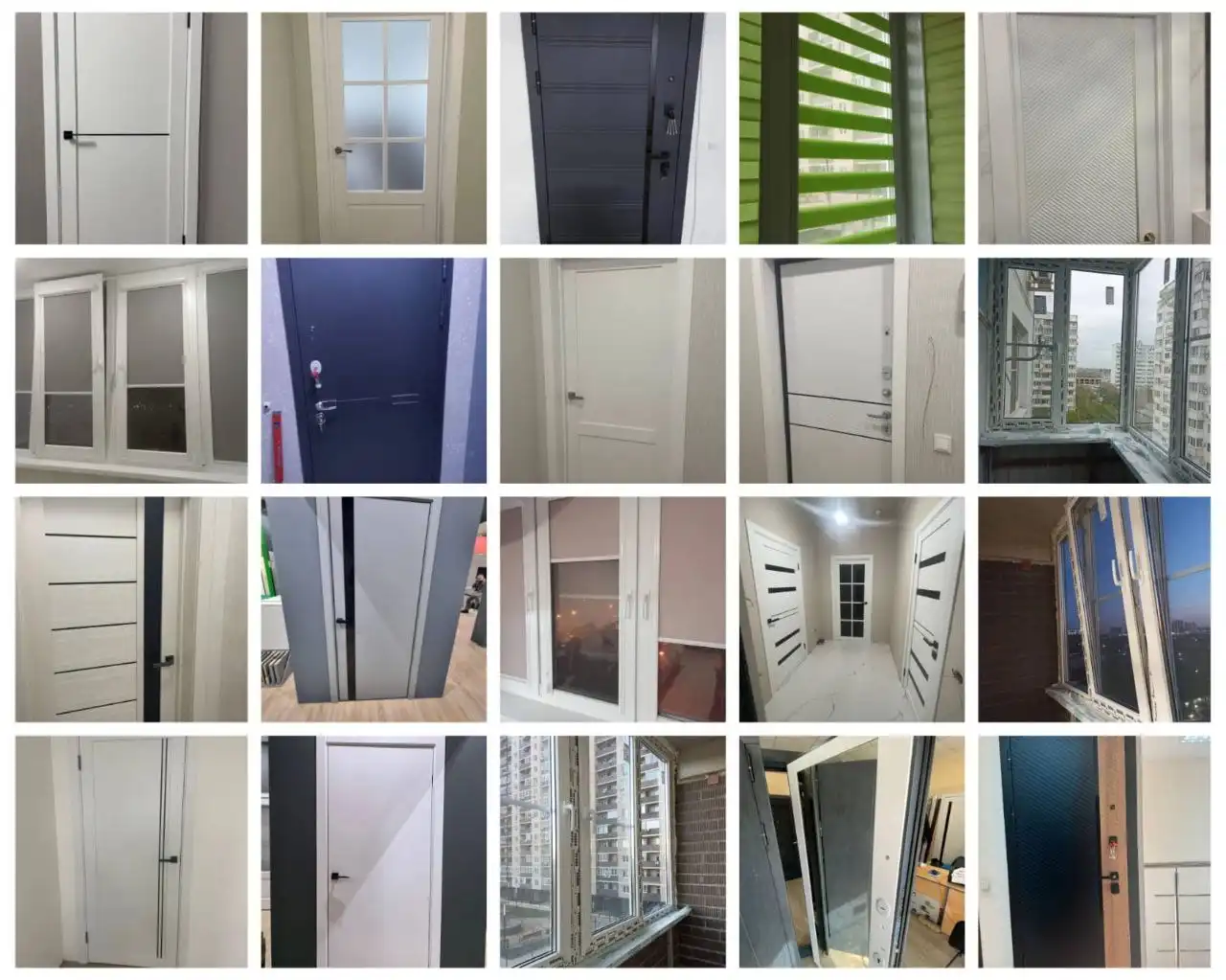 Услуги по остеклению, установке дверей и жалюзи в Краснодаре