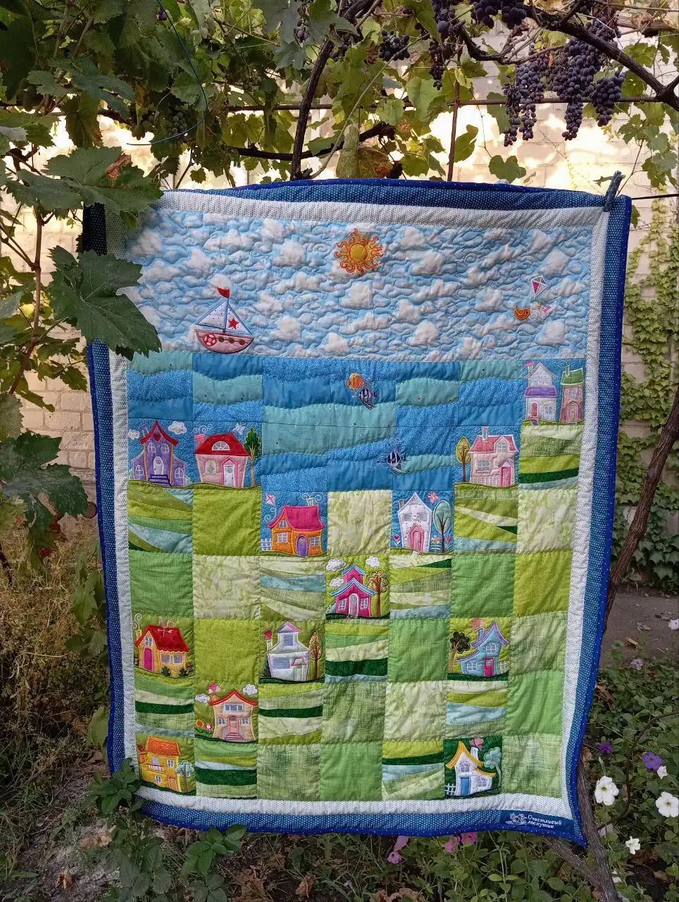 Детские покрывала ручной работы в технике лоскутного шитья