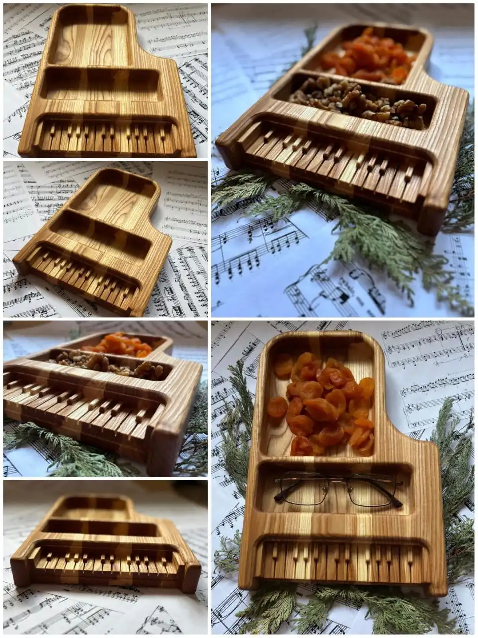 Менажница 'Рояль' из ясеня с покрытием