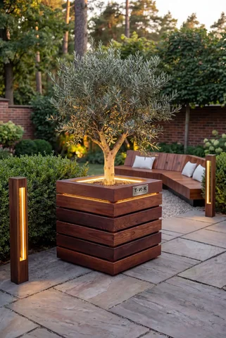 Архитектурное кашпо с подсветкой для ландшафта - Инструменты в Краснодар