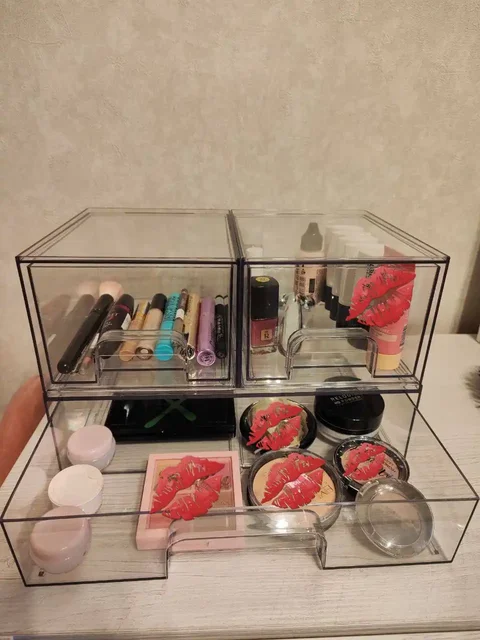 Компактный органайзер с 3 отделениями для косметики и мелочей - Растения в Краснодар