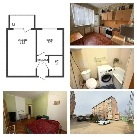 1-комнатная квартира на Семеновской - Аренда в Краснодар