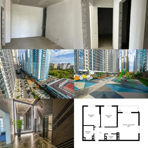 2-комнатная квартира 54.5 м2 в ЖК Стрижи, Гидрострой - Аренда в Краснодар