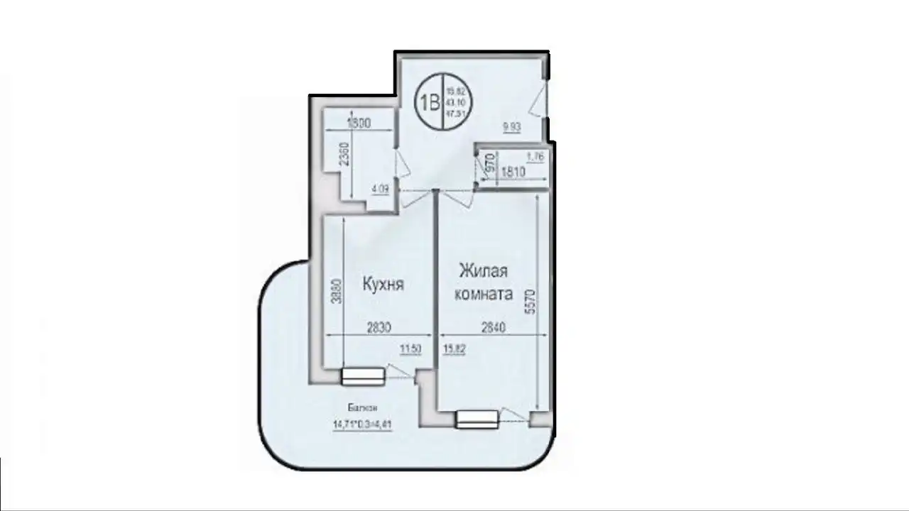 1 комнатная квартира 47 м² в ЖК Талисман - Квартиры (Недвижимость) в Краснодар