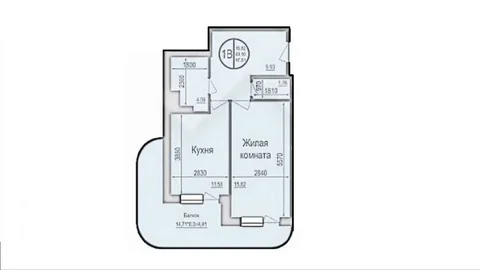 1 комнатная квартира 47 м² в ЖК Талисман - Аренда в Краснодар