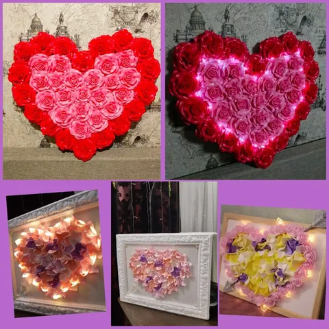 Картины и панно 'Сердце с подсветкой' ручной работы - Новогодние товары в Краснодар
