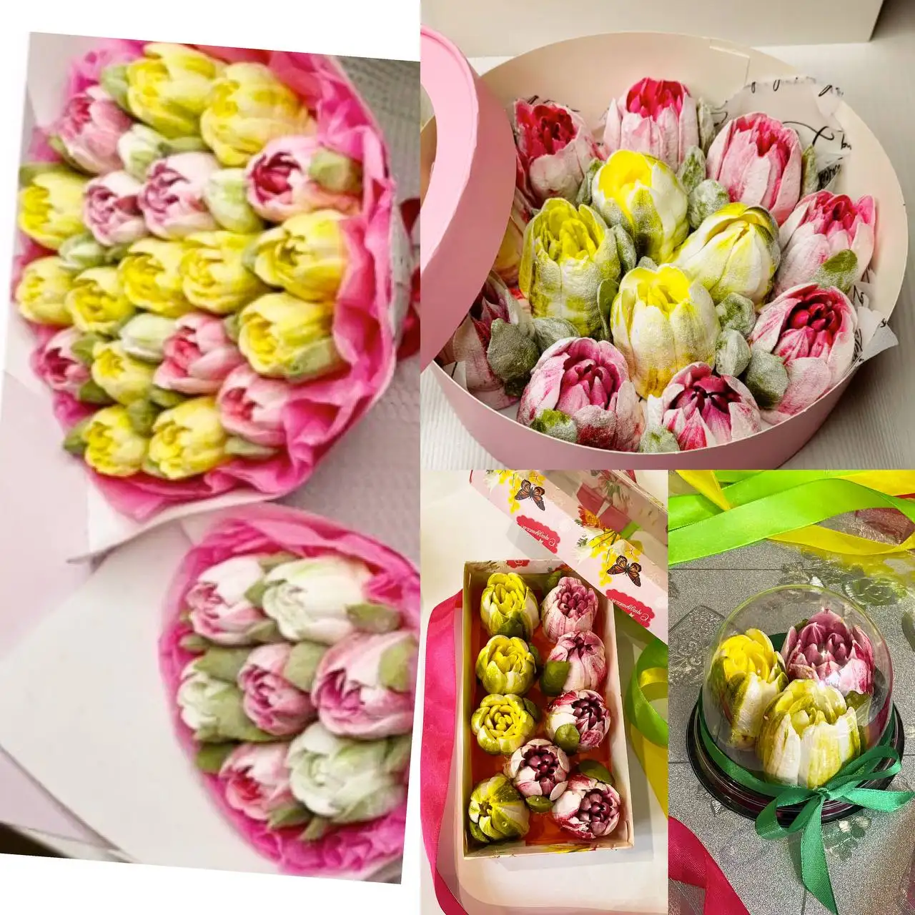 Тюльпаны из зефира к 8 марта - Рукоделие (Хобби и отдых) в Краснодар