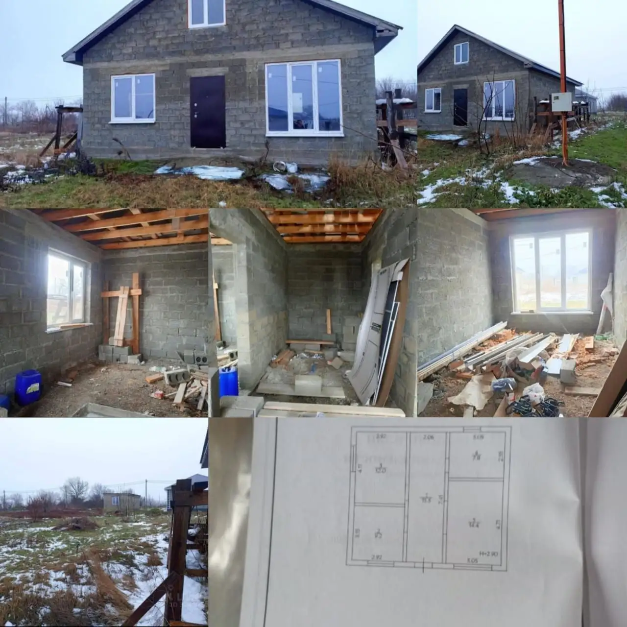 Продажа 2-этажного дома 90 м² на участке 10 соток в с. Юровка - Дома (Недвижимость) в Анапа