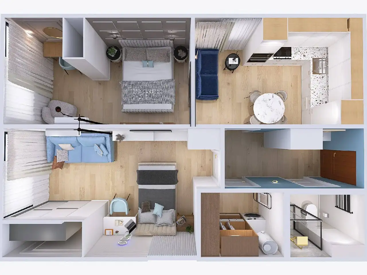 Трехкомнатная квартира в центре Нагорная - Квартиры (Недвижимость) в Краснодар