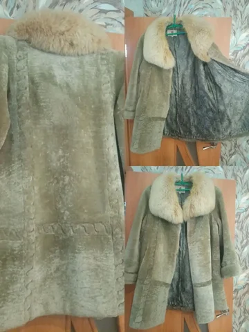 Шуба из натурального мутона, укороченная, размер 52-54 - Одежда в Иркутск