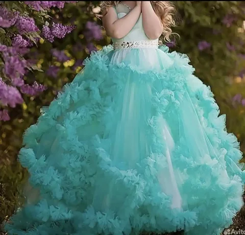 Платье облачко на рост 122/134 в идеальном состоянии - Шубы в Иркутск