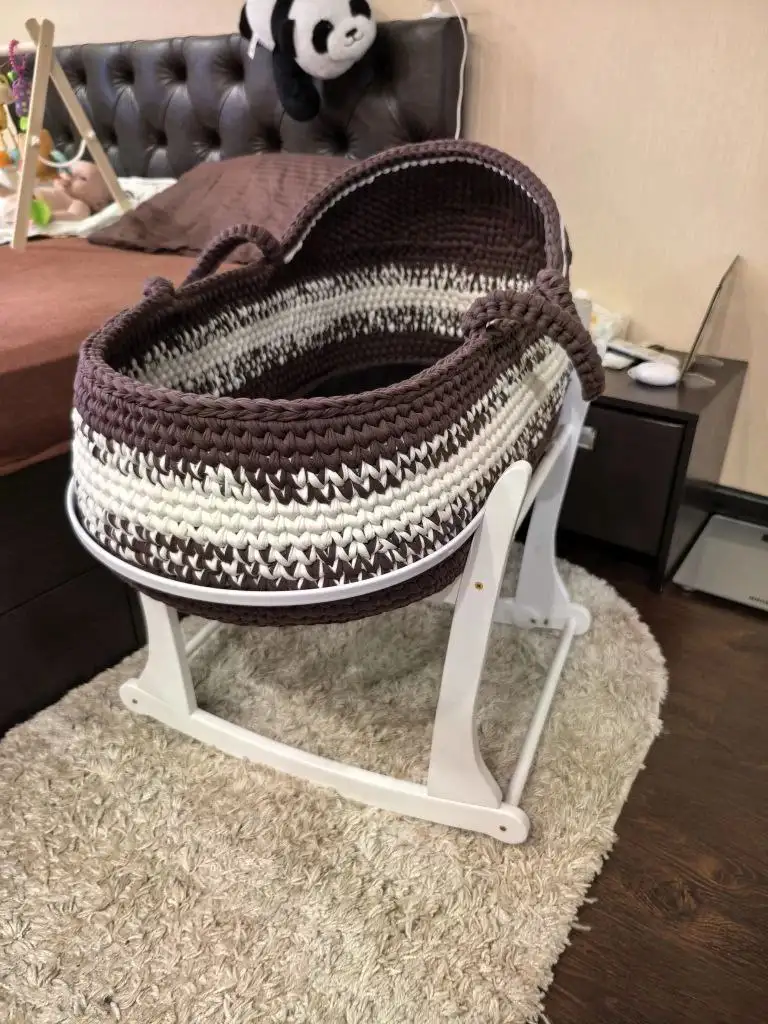 Люлька для новорождённого с подставкой и качалкой - Люльки и кроватки (Товары для детей) в Иркутск