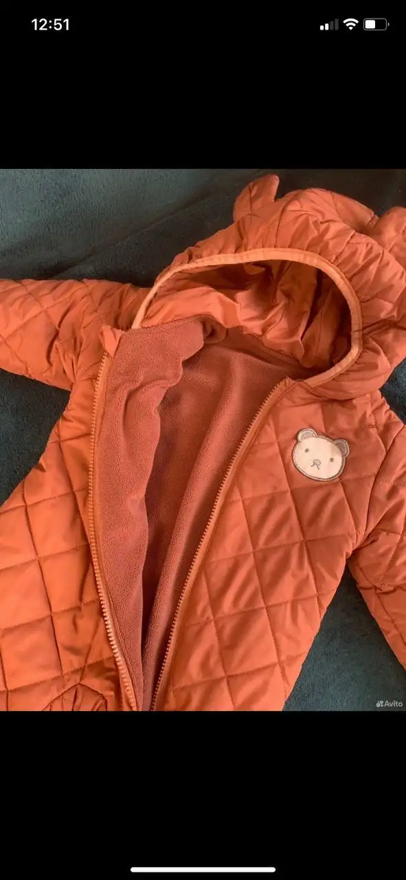 Комбинезон флюсовый 80 размер - Детская одежда (Одежда) в Иркутск