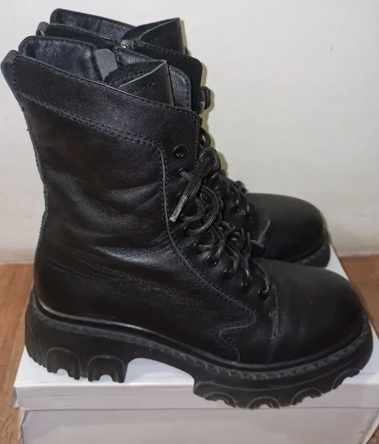Ботинки весенне-осенние кожаные 38 размер - частное объявление в Ново-Ленино