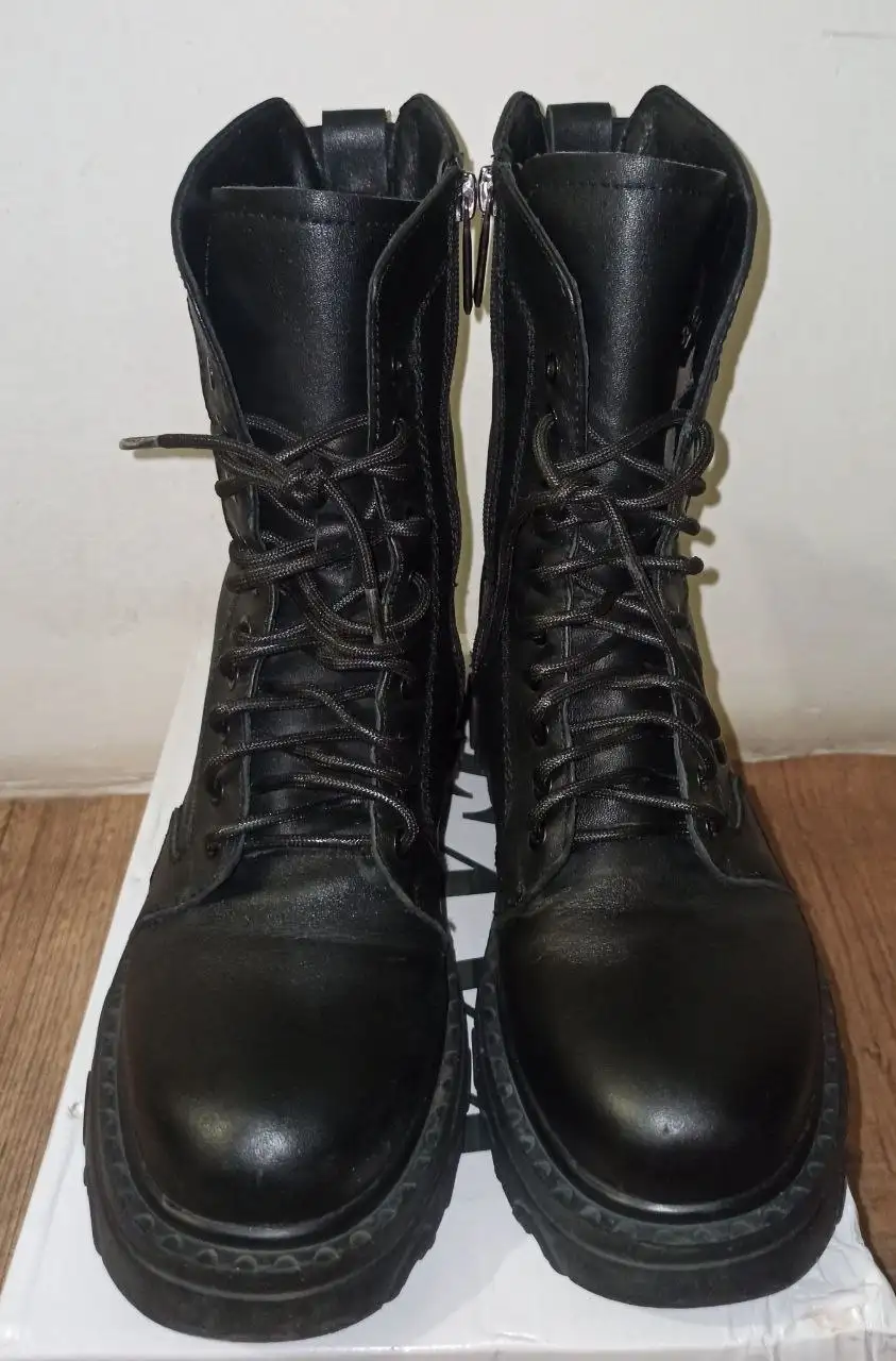 Ботинки весенне-осенние кожаные 38 размер - Обувь (Одежда) в Ново-Ленино