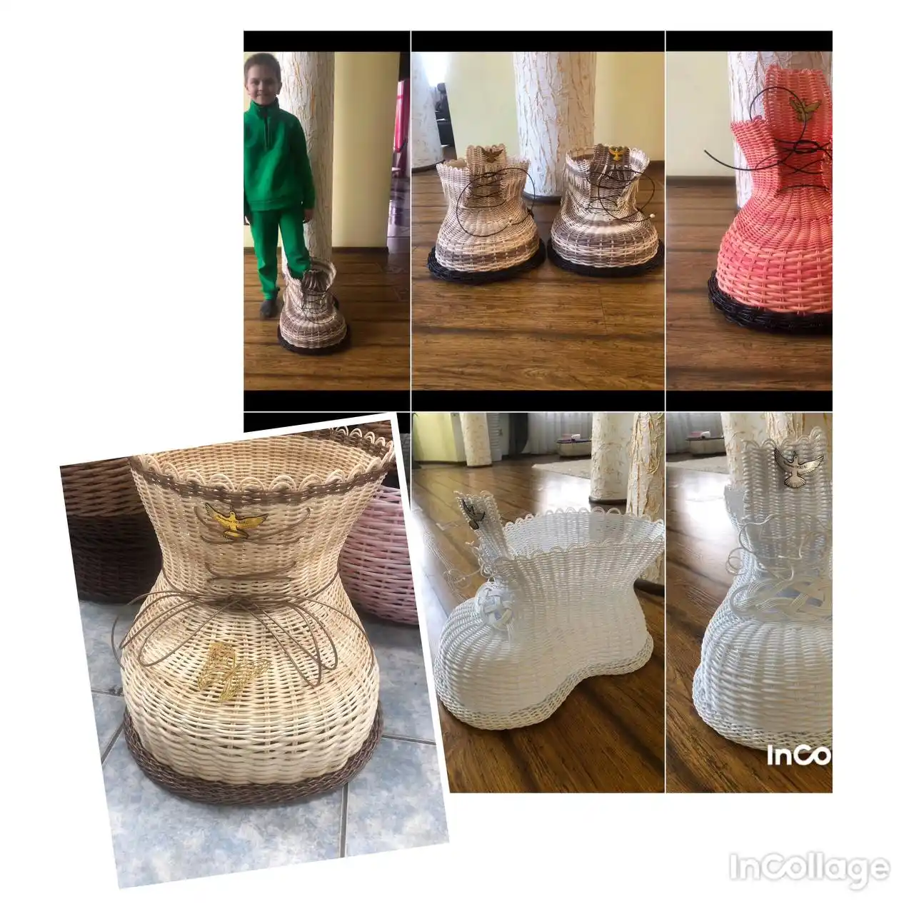 Кашпо Башмак для дома и сада из ротанга - Для дома и дачи в Орск-Новотроицк