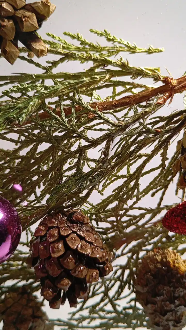 Новогодняя экспозиция из эпоксидной смолы 'Новый год в лесу'