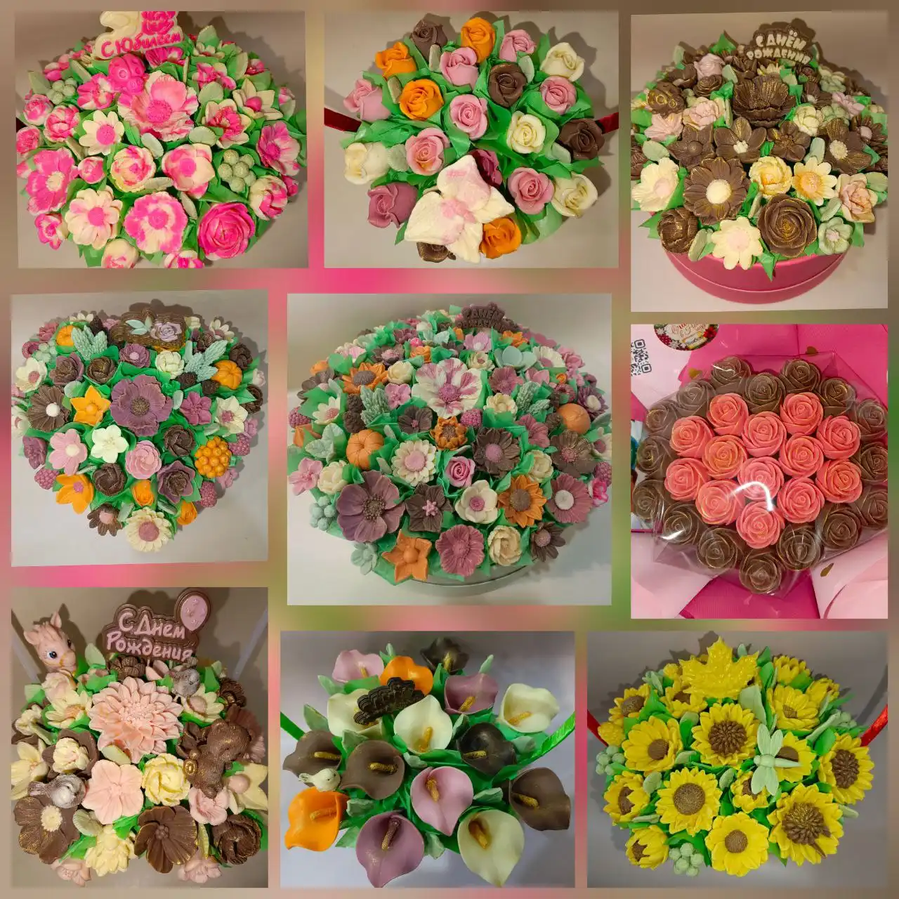 Оригинальные шоколадные букеты и наборы