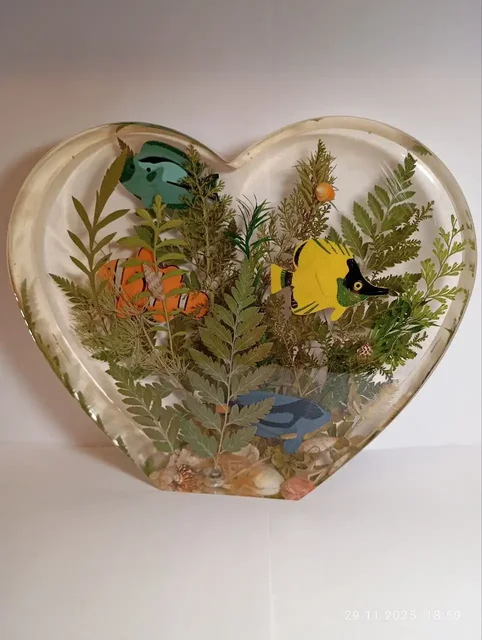 Эксклюзивный аквариум-ночник из эпоксидной смолы - Лыжи в Орск