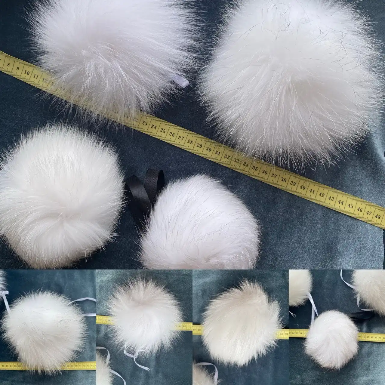 Помпоны из песца и енота - Барахолка в Орск