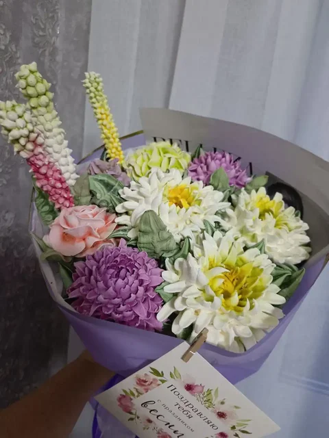 Букеты зефирных цветов и упаковка - Картины в Орск