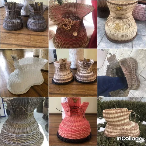 Кашпо башмак из ротанга ручной работы - частное объявление в Орск-Новотроицк