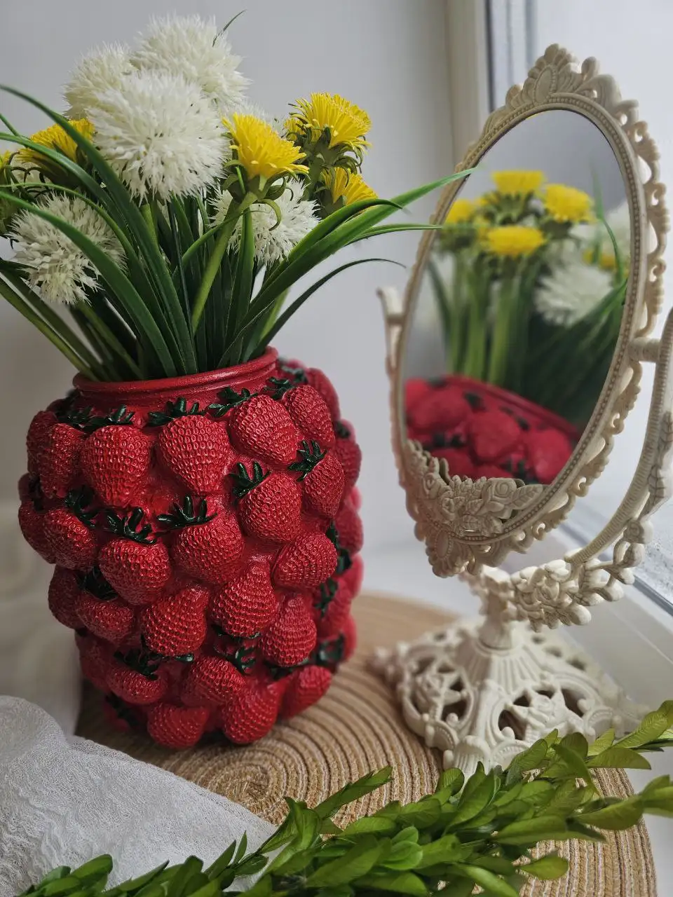 Ягодные вазы из гипса со стеклянным основанием - Барахолка в Орск-Новотроицк