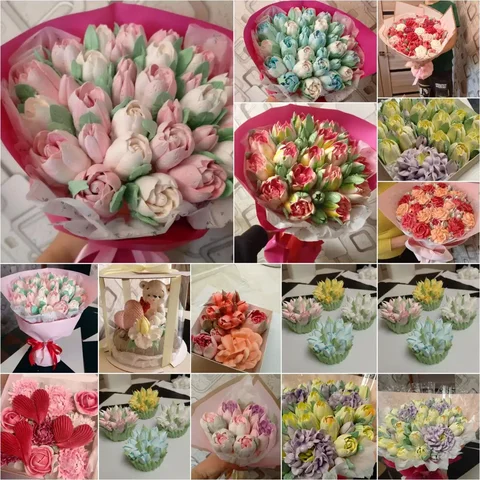 Зефирный букет ручной работы на 8 марта - частное объявление в Новотроицк