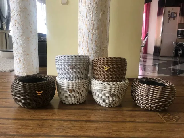 Кашпо башмак из ротанга ручной работы - Десерты в Орск