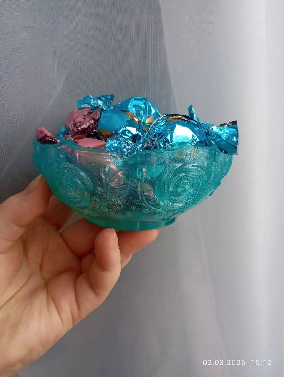 Вазочка конфетница из эпоксидной смолы - Рукоделие (Барахолка) в Орск