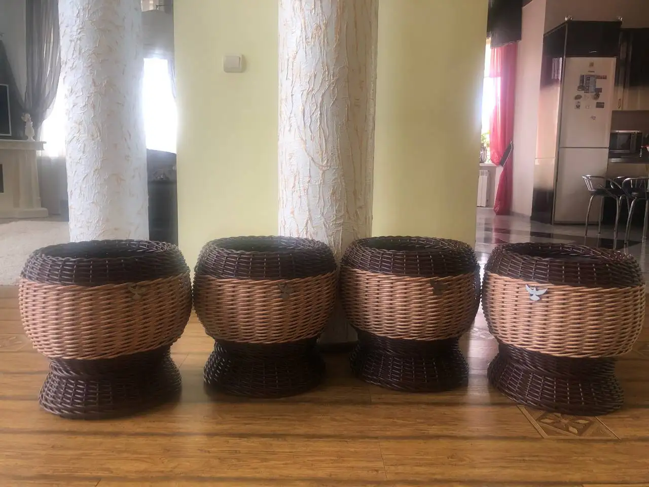 Кашпо из ротанга ручной работы - Кашпо (Для дома и дачи) в Орск