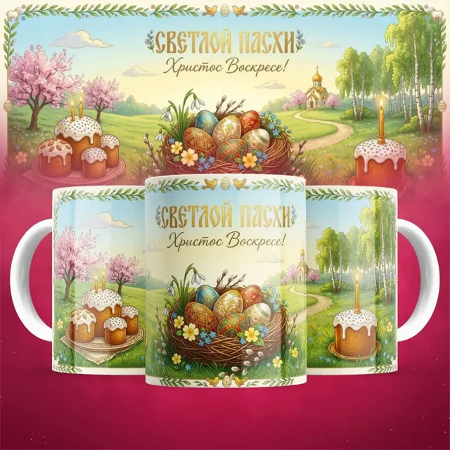 Кружки и открытки к пасхе - частное объявление в Орск-Новотроицк