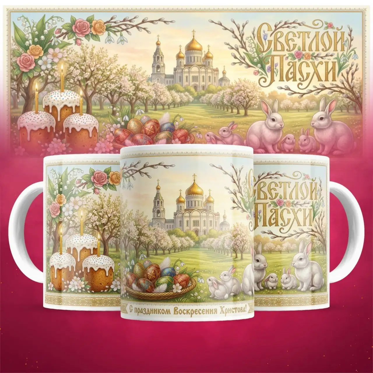 Кружки и открытки к пасхе - Барахолка в Орск-Новотроицк