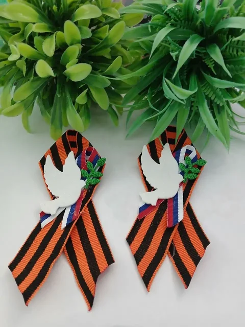 Георгиевские броши ручной работы - Искусственные цветы в Орск