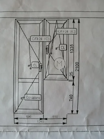 Продажа пластиковой двери с окном б/у - Двери в Орск