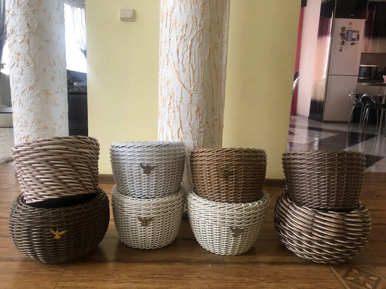 Кашпо из экоротанга ручной работы - Кашпо (Для дома и дачи) в Орск