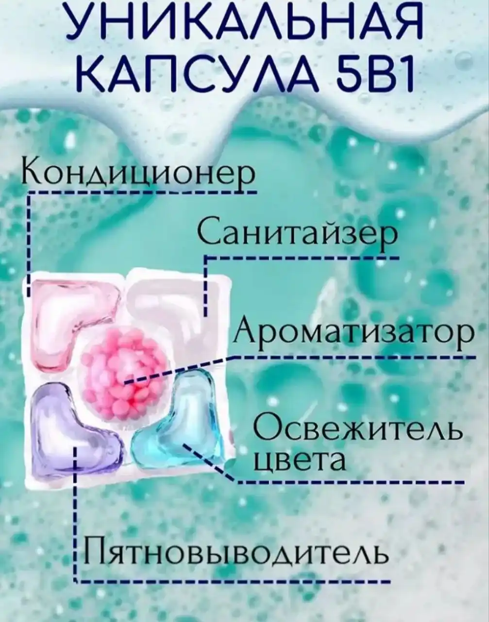 Капсулы для стирки 50шт