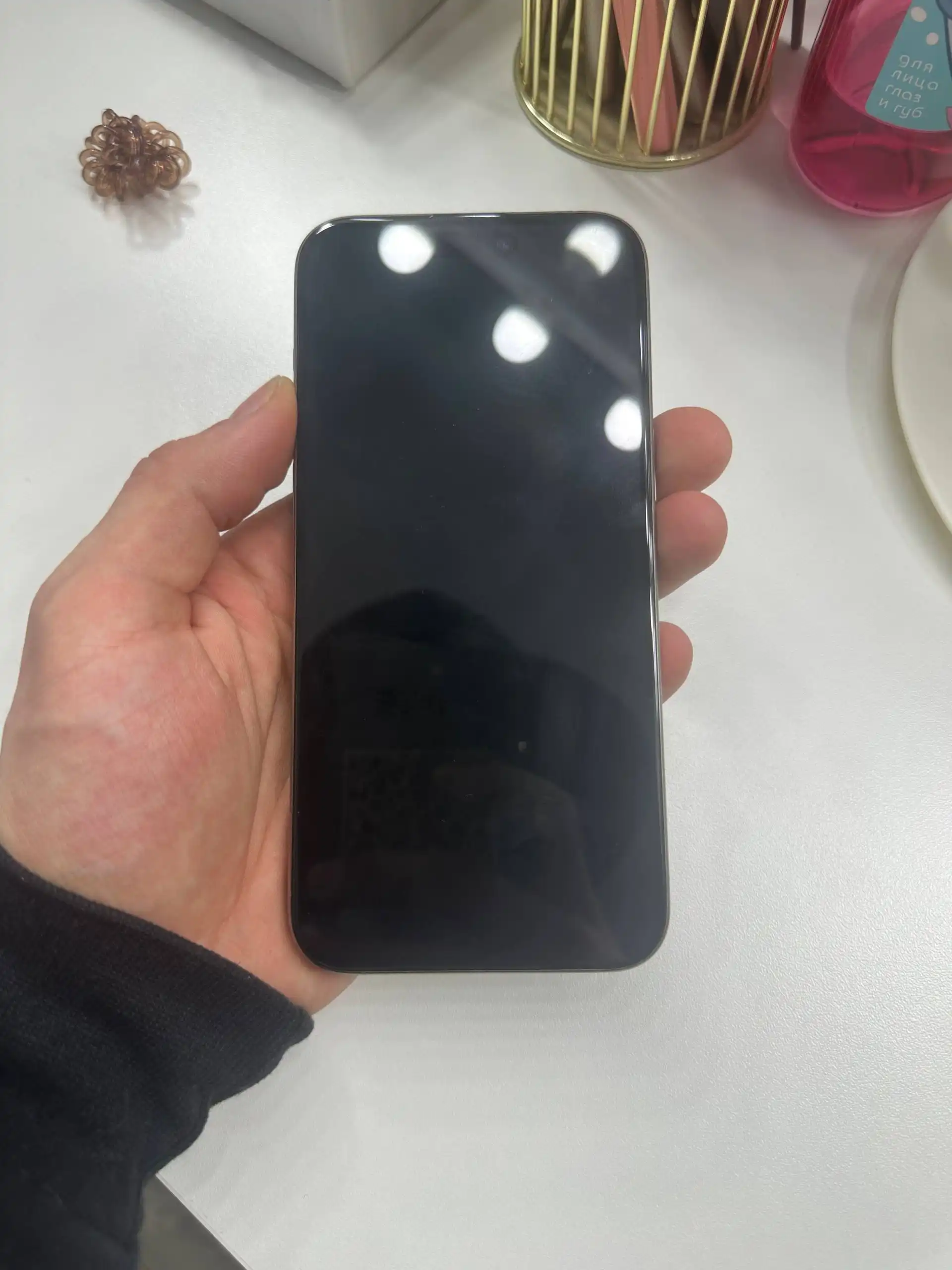 iPhone 15 Pro Max 256gb Natural Titan с заменой дисплея и аккумулятора