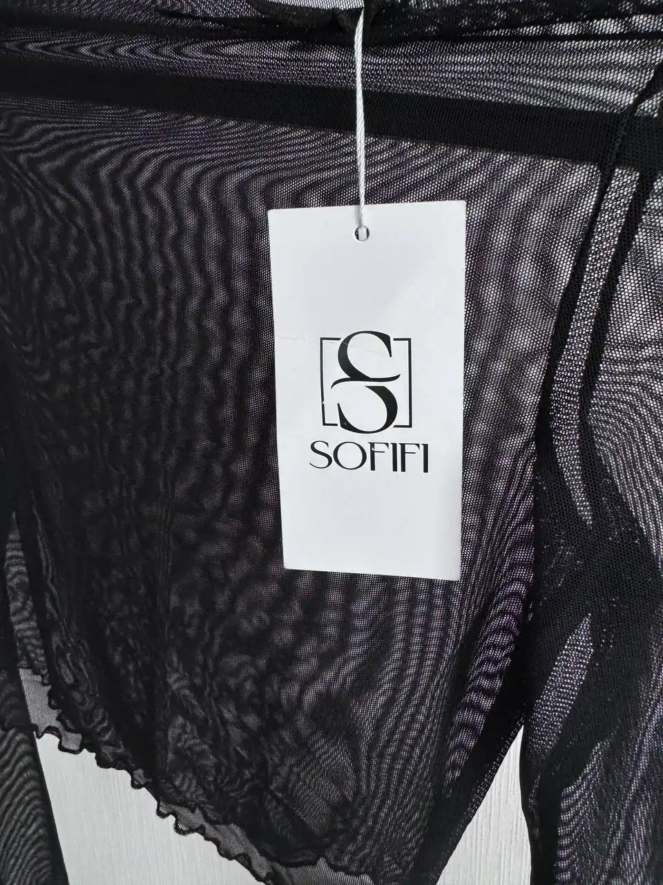 Прозрачный топ-сетка размер 44