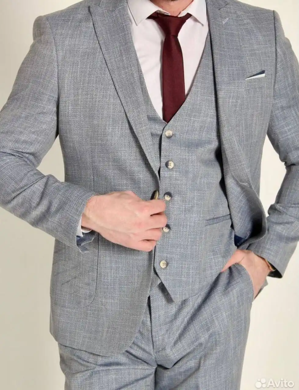 Костюм тройка, надевал один раз - Одежда в Пенза
