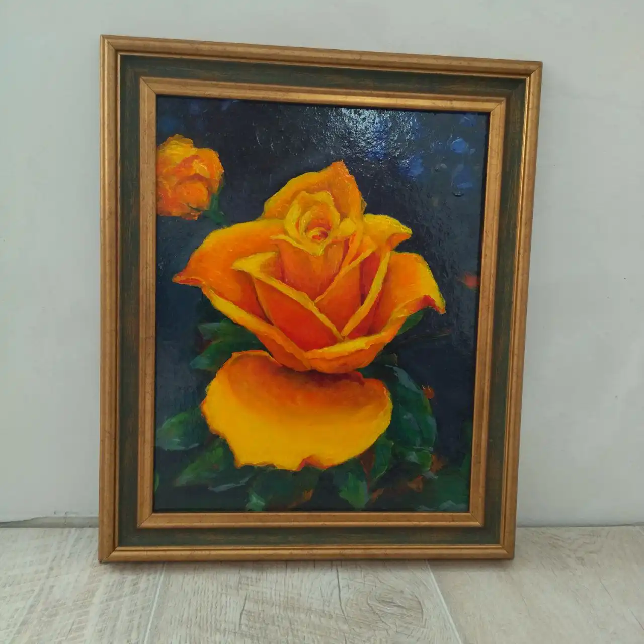 Картина "Жёлтая Роза" маслом в рамке - Картины (Хобби и отдых) в Пенза