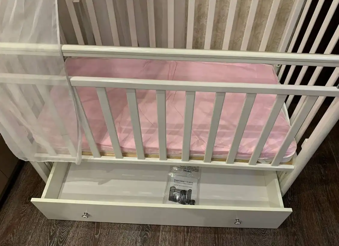 Детская кроватка Антел Алита-4/6 с маятником и матрасом - Детская мебель (Товары для детей) в Пенза