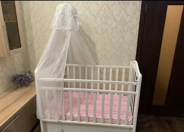 Детская кроватка с маятником и ящиком - Товары для детей в Пенза