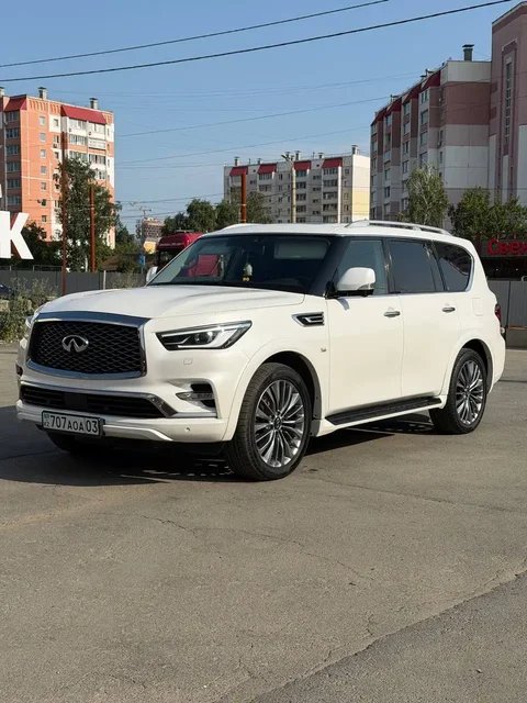 Infinity QX80 2018 года, без окрасов, пробег 90, учёт KZ, состояние нового - Шины, диски и колёса в Челябинск