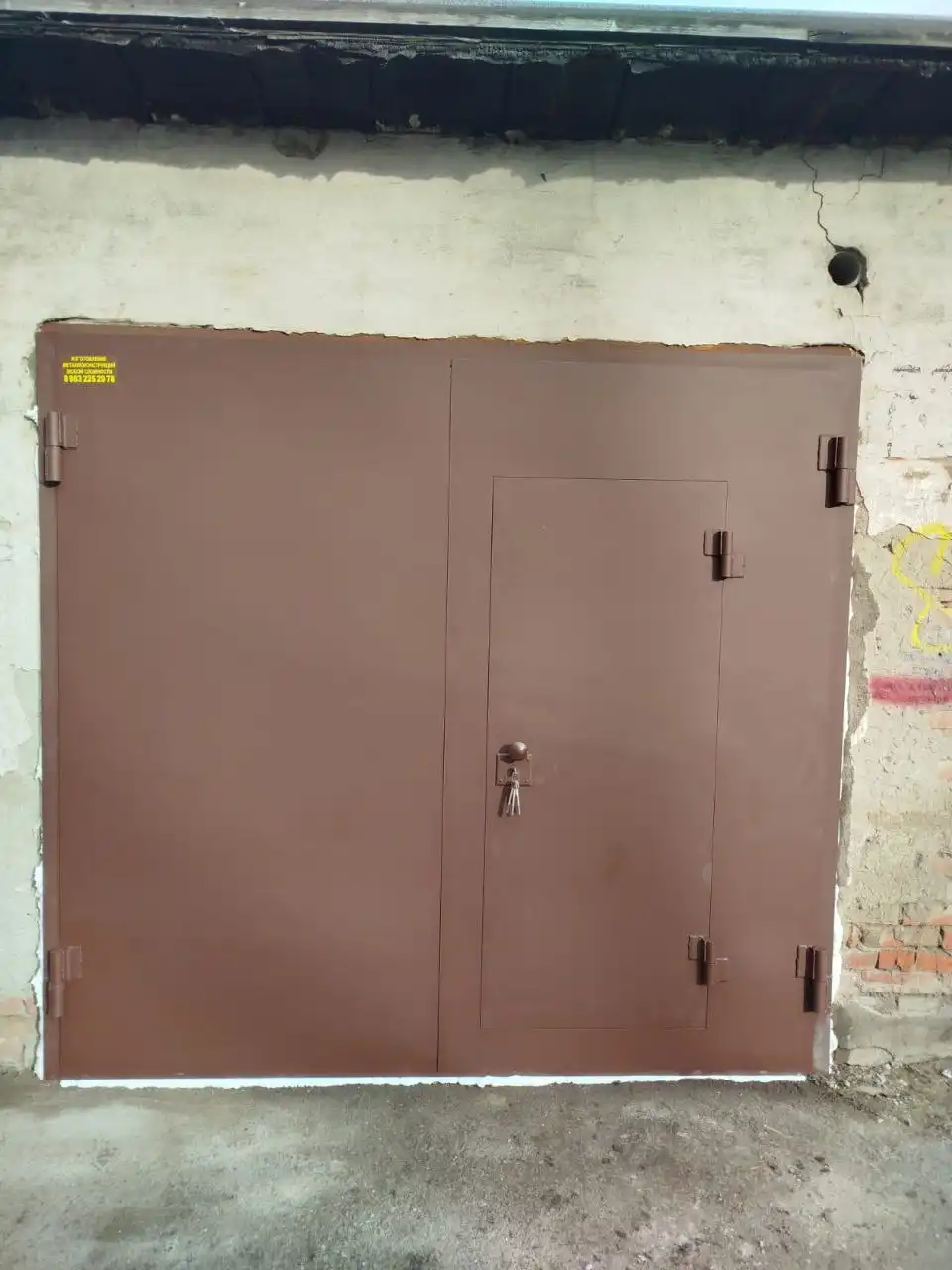 Гаражные распашные ворота с калиткой по индивидуальным размерам - Для дома и дачи в Кемерово