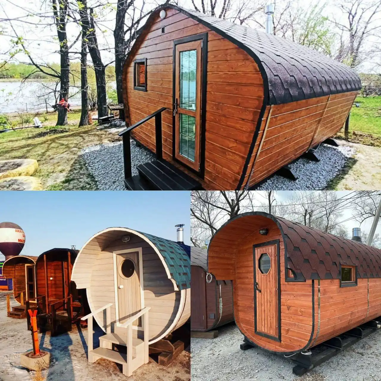 Бани-бочки и модульные бани от производителя